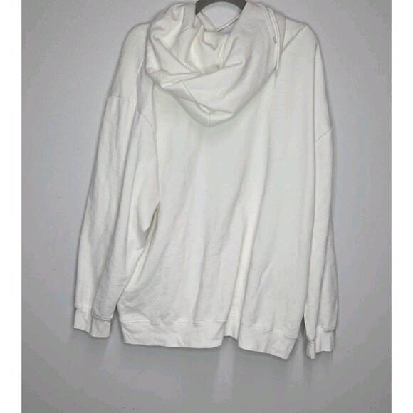 Walt Disney World Play in the Parks Embroidered Hoodie XXL White Organic Cotton - Picture 3 of 7